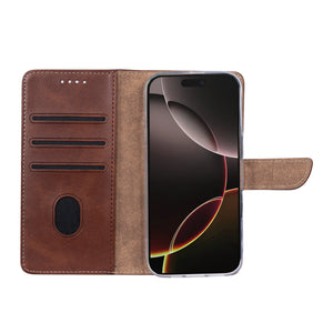 Rixus Bibliothèque For Apple iPhone 17 Air Marron