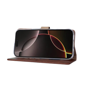 Rixus Bibliothèque For Apple iPhone 17 Air Marron