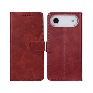 Rixus Bibliothèque For Apple iPhone 17 Air Rouge foncé