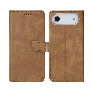 Rixus Bibliothèque For Apple iPhone 17 Air Light Brown