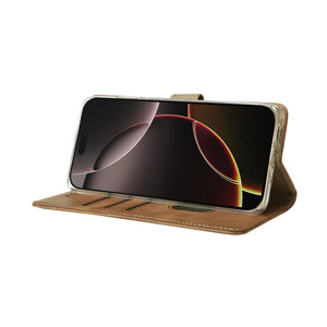 Rixus Bibliothèque For Apple iPhone 17 Air Light Brown