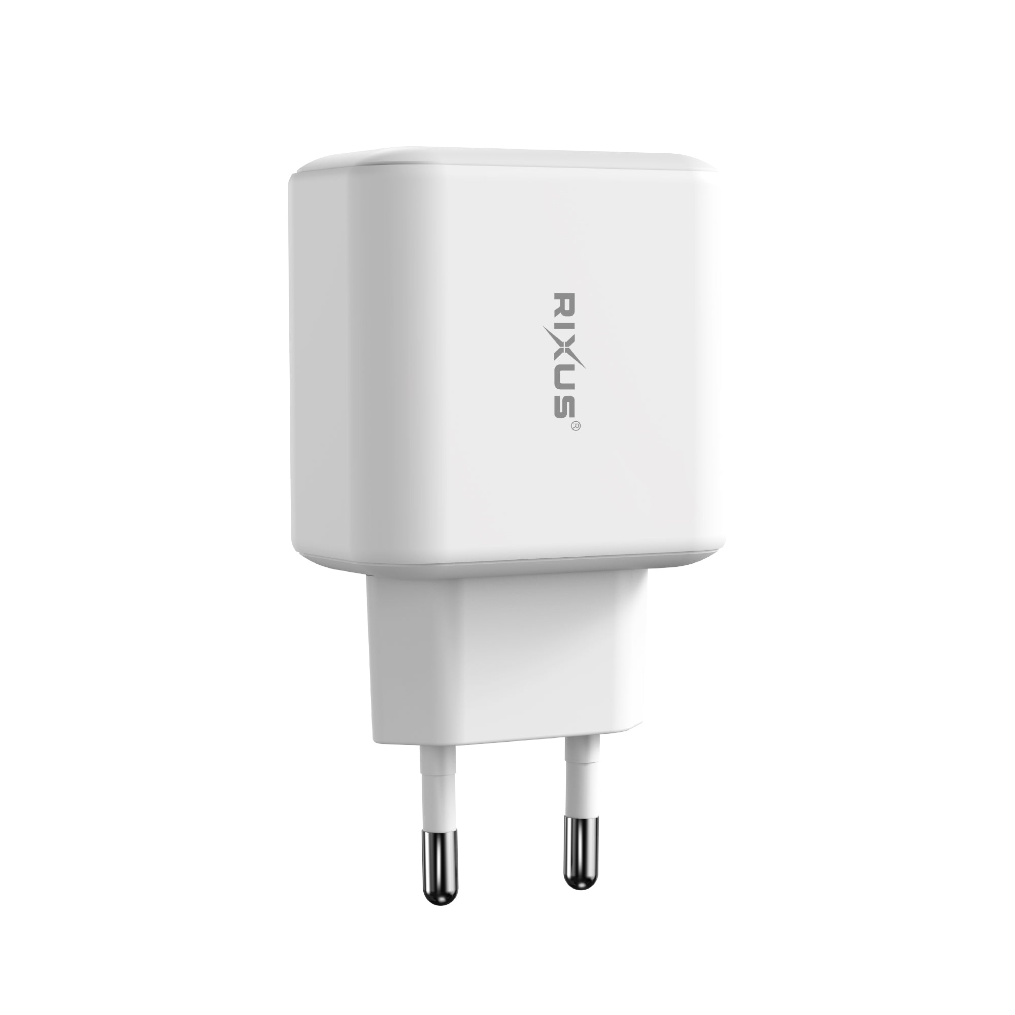 Rixus RXHC33D GaN Double USB-C Power Adapter 33W Blanc