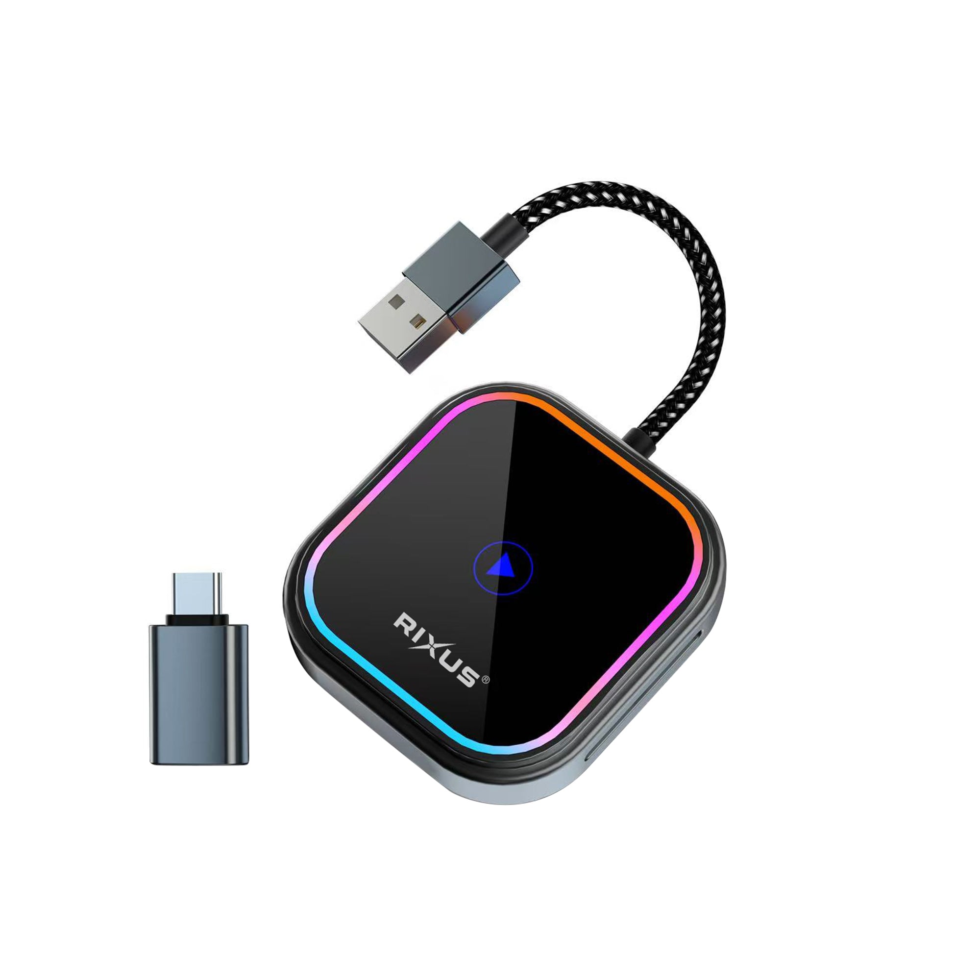 Rixus RXCP05 Adaptateur Carplay sans fil gris métallisé