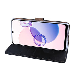 Rixus Bookcase Pour Xiaomi Redmi 13C Noir