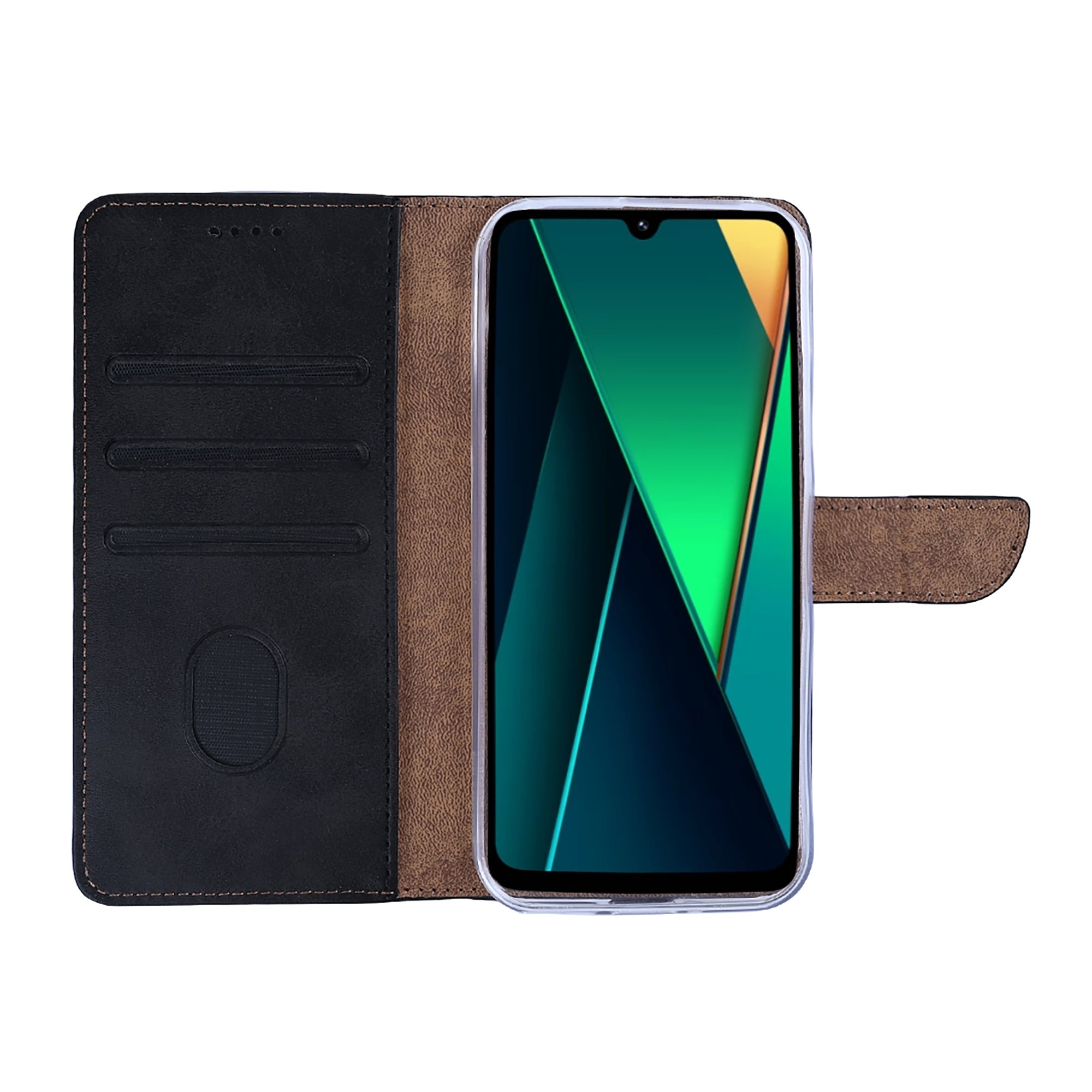 Rixus Bibliothèque pour Xiaomi Redmi 14C Noir
