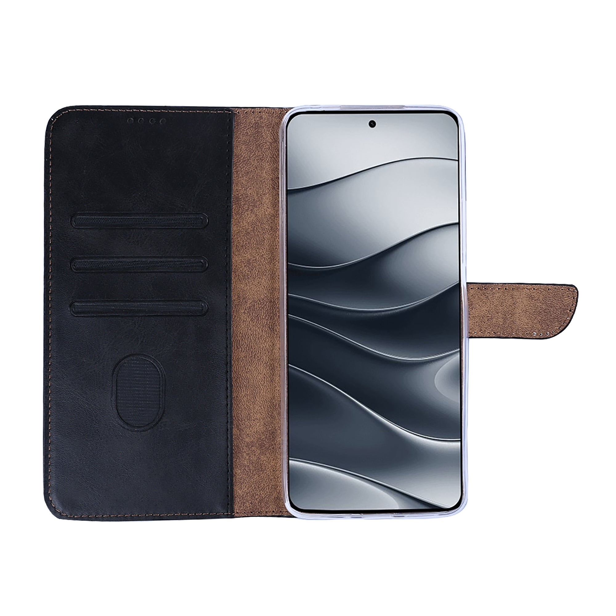 Rixus Bibliothèque pour Xiaomi Redmi Note 14 5G Noir