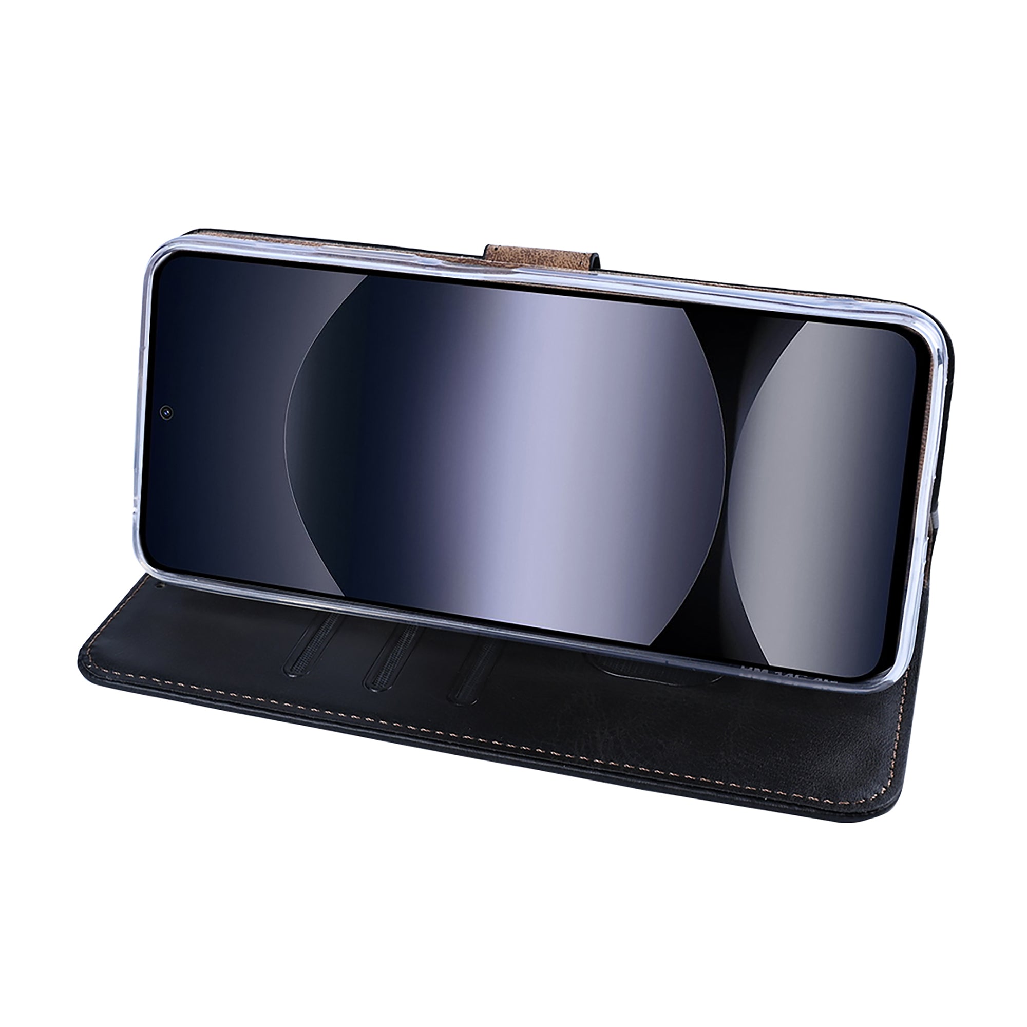 Rixus Bookcase pour Xiaomi Redmi Note 14 4G Noir