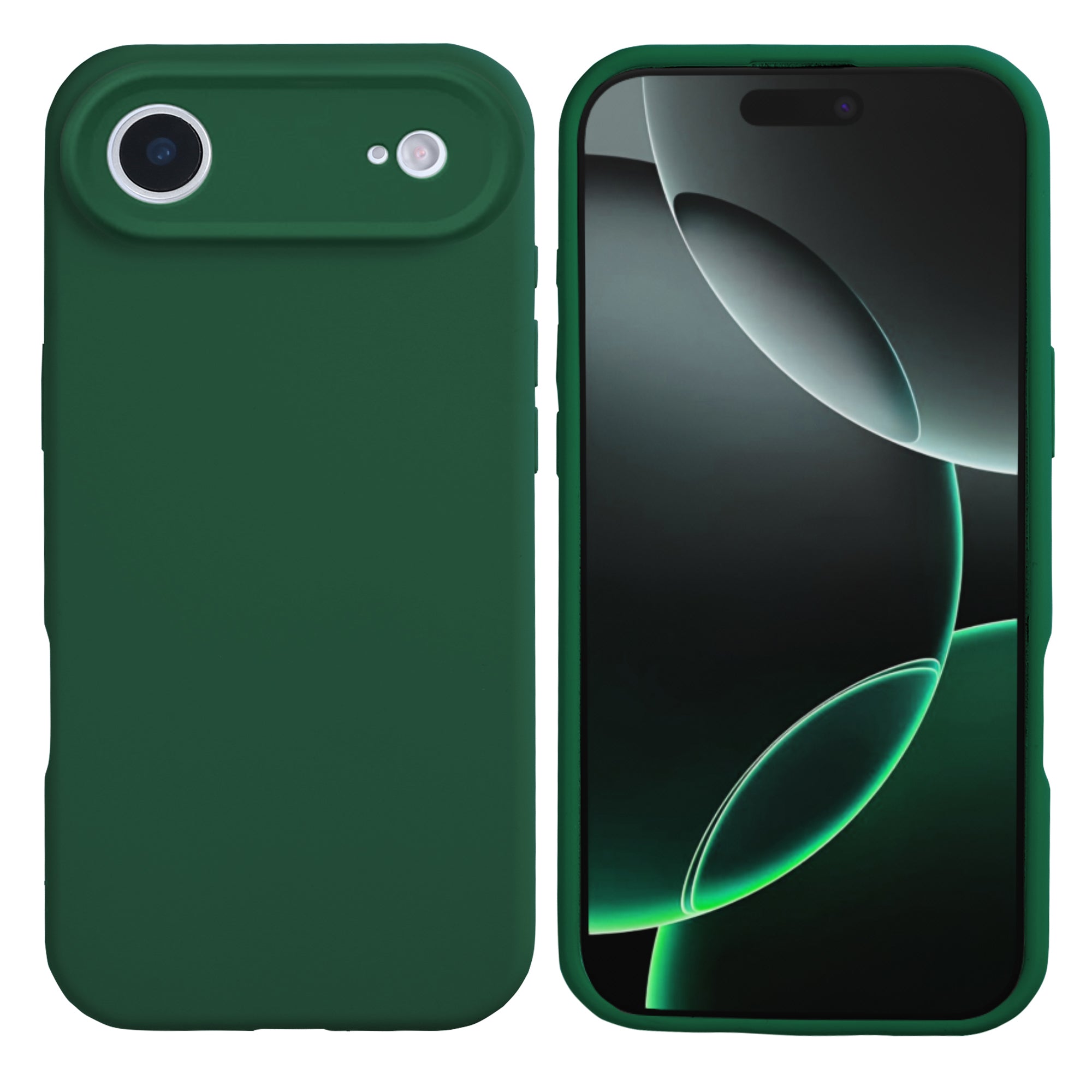 Étui souple en TPU Rixus For Apple 17 Air vert foncé
