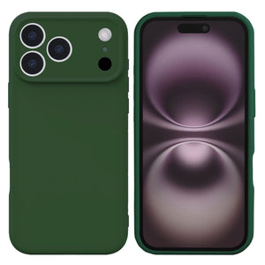 Coque de téléphone Rixus Soft TPU For Apple 17 Pro Max vert foncé