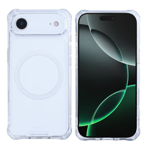 Rixus Armor-X Anti Shock Case With MagSafe Compatible For Apple iPhone 17 Air Transparent