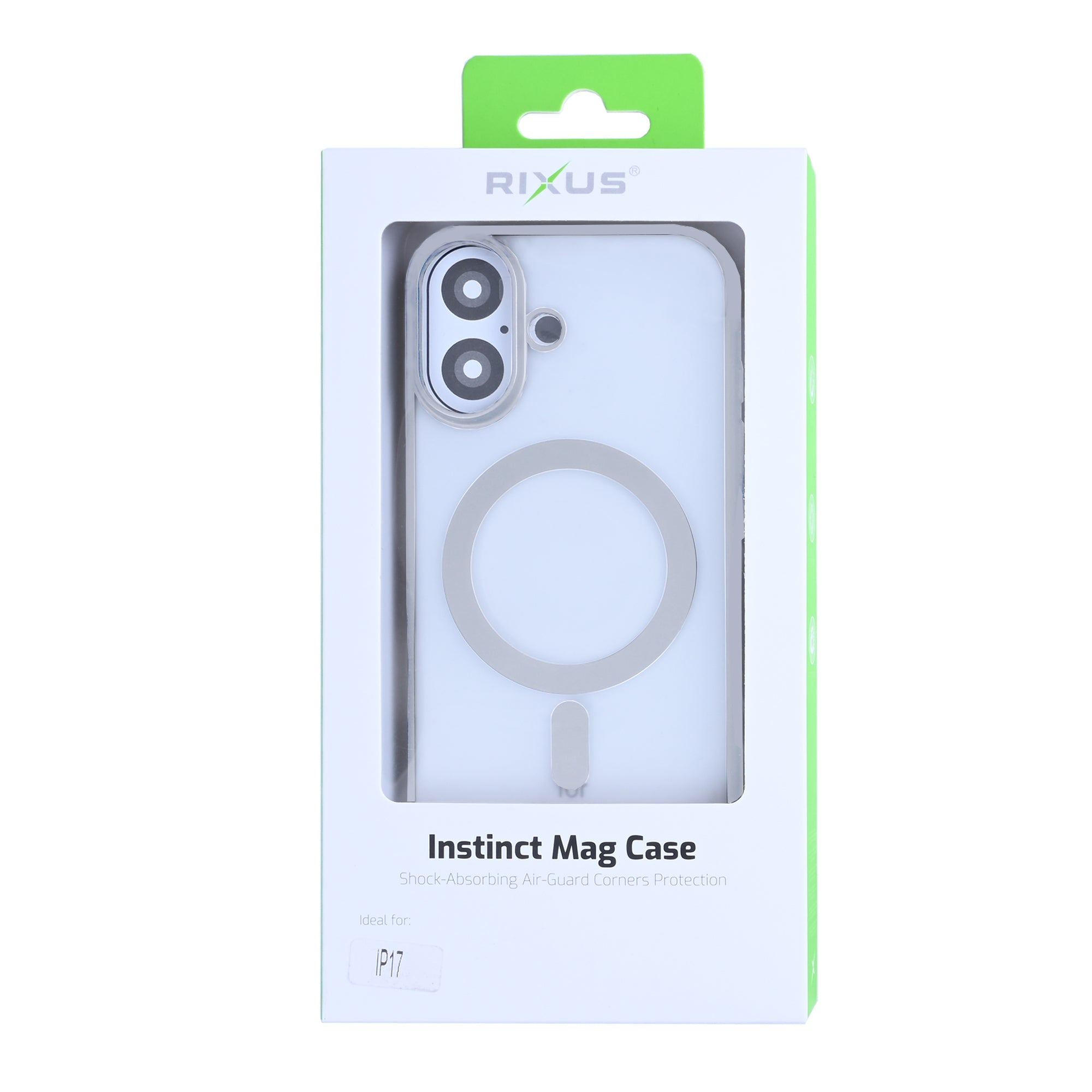 Étui Rixus Instinct Mag For Apple 17 Argent