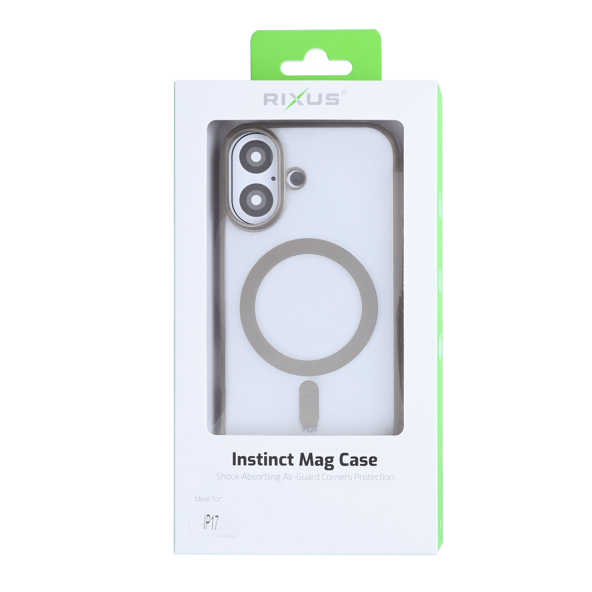 Rixus Instinct Mag Case For Apple iPhone 17 Gris titane