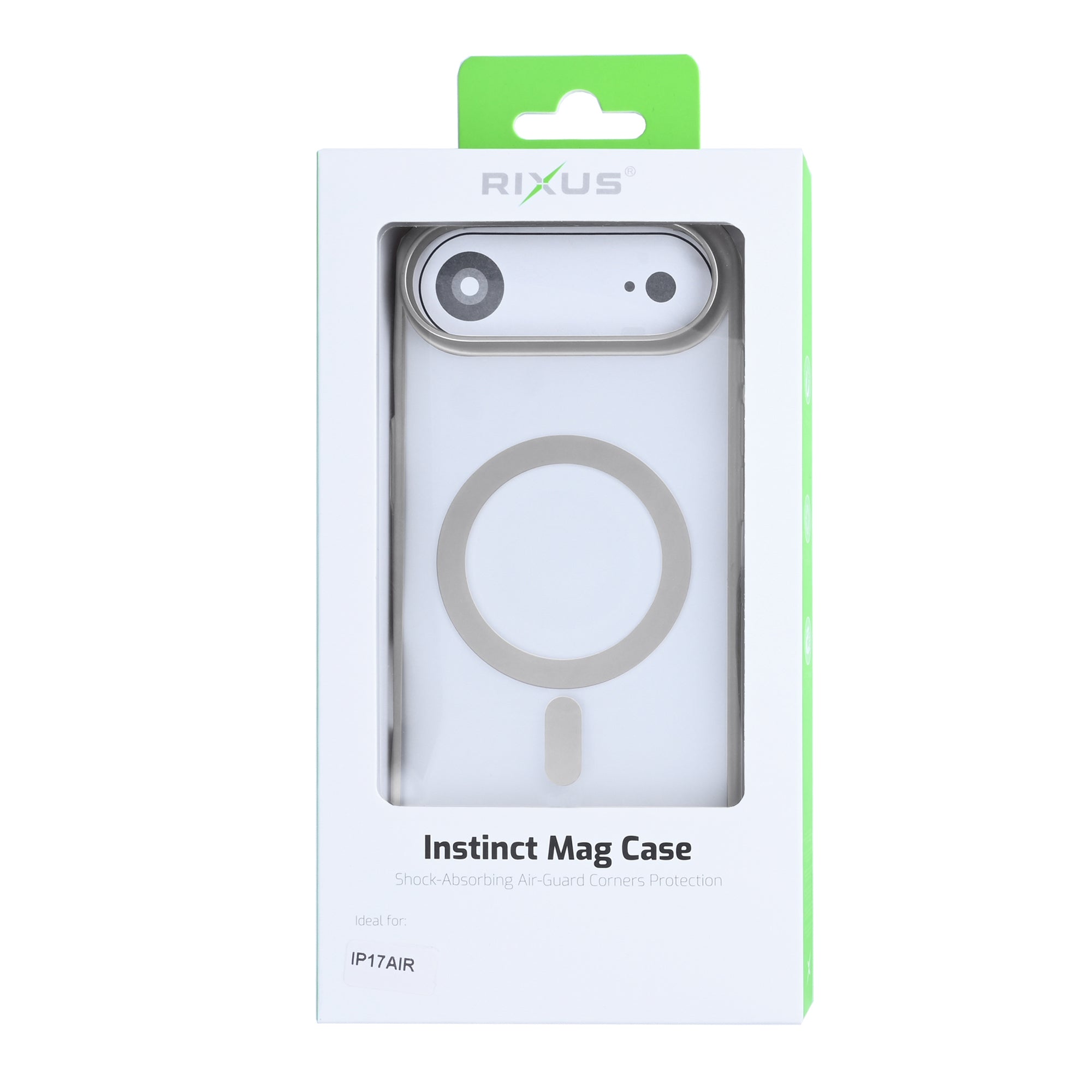 Rixus Instinct Mag Case For Apple iPhone 17 Air Gris Titane