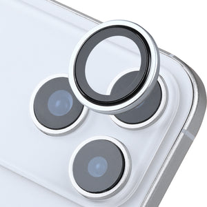 Rixus Metal Shield Camera Tempered Glass For Apple iPhone 17 Pro, 17 Pro Max Gris