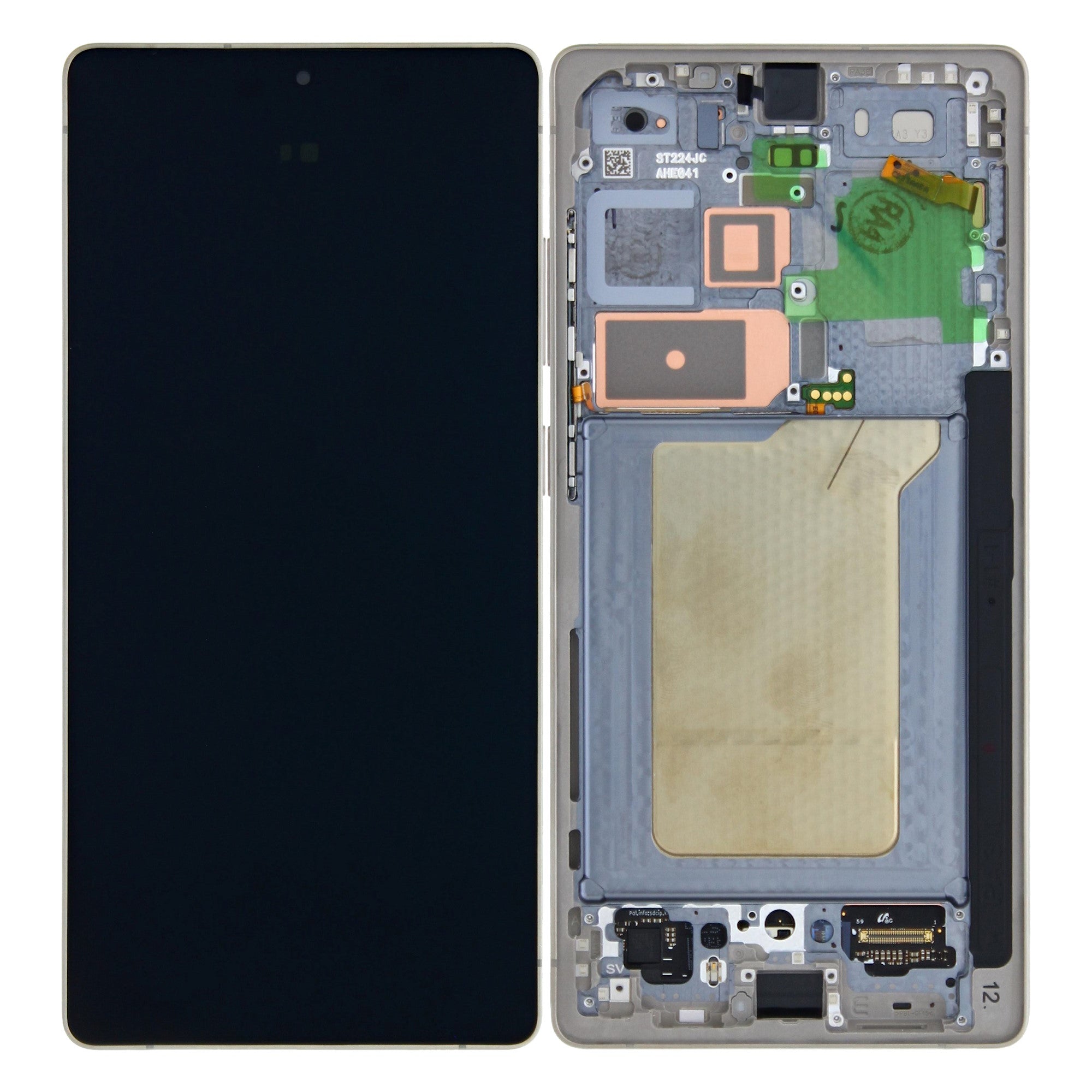 Samsung Galaxy S25 Ultra S938B Écran et numériseur avec cadre noir titane Service Pack