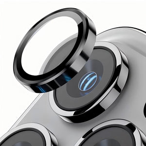 Rixus Metal Shield Camera Tempered Glass For Apple iPhone 17 Air Silver
