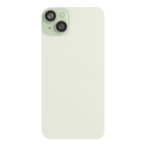 For Apple 15 Verre arrière avec NFC, cadre de caméra agrandi Vert tiré