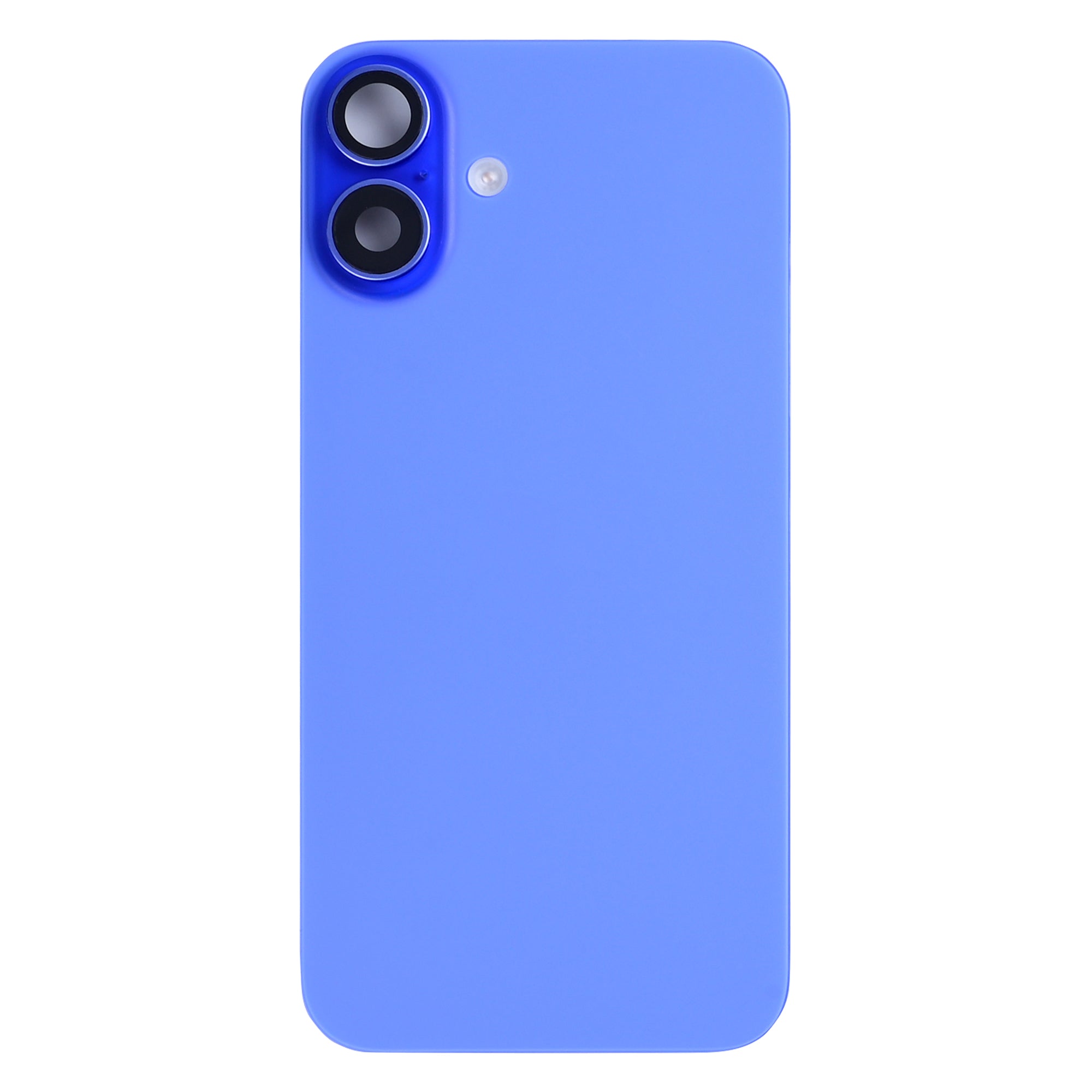 For Apple 16 Plus Verre arrière avec NFC, cadre de caméra agrandi Ultramarine Pulled