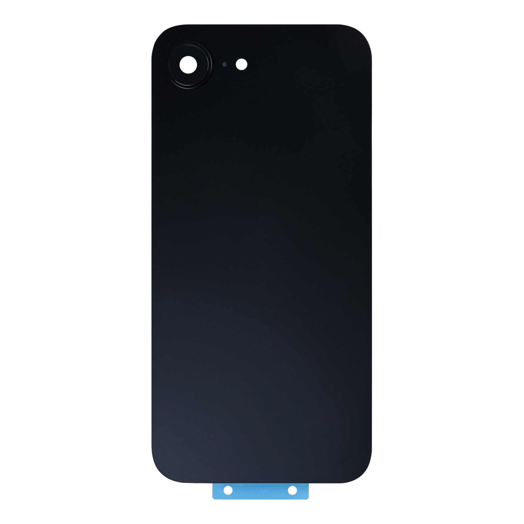 For Apple 16e Verre arrière sans NFC, cadre de caméra agrandi Noir Compatible