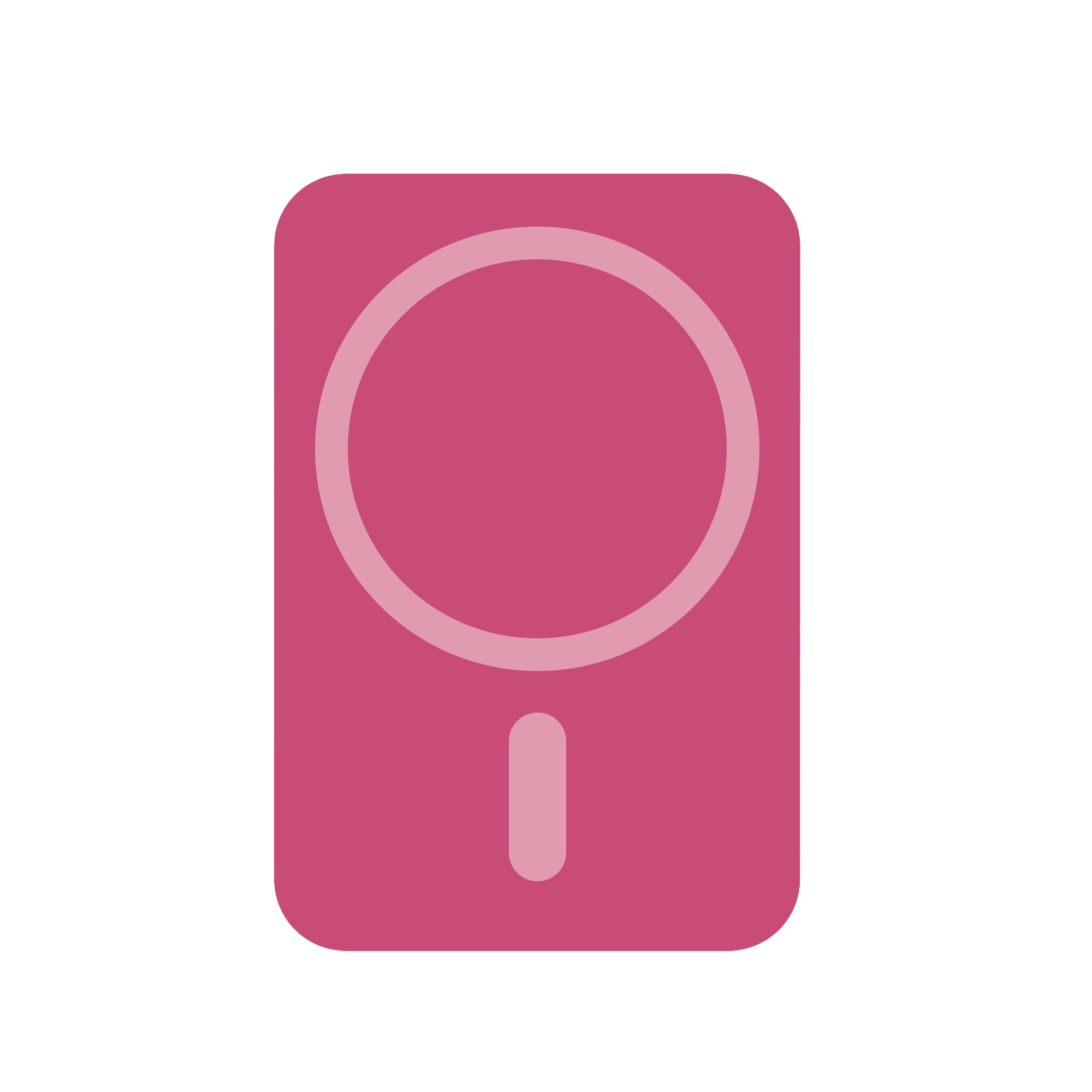 Rixus RXPH40L Support de téléphone avec miroir à ventouse Rouge rosé