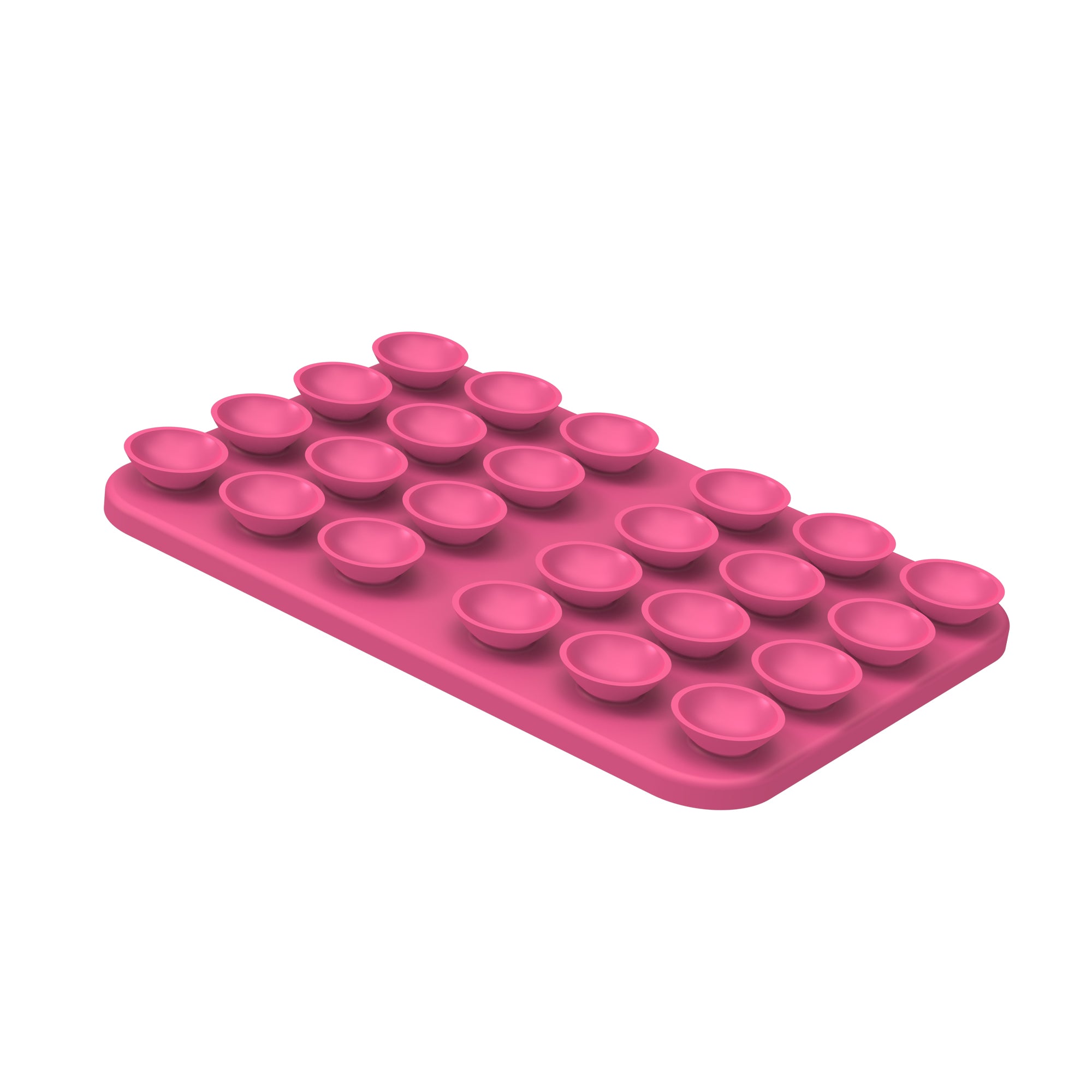 Rixus RXPH40L Support de téléphone avec miroir à ventouse Rouge rosé