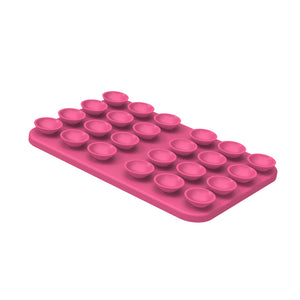 Rixus RXPH40L Support de téléphone avec miroir à ventouse Rouge rosé