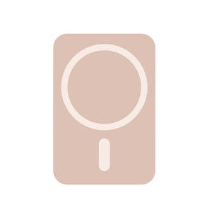 Rixus RXPH40 Support de téléphone avec miroir à ventouse Rose clair