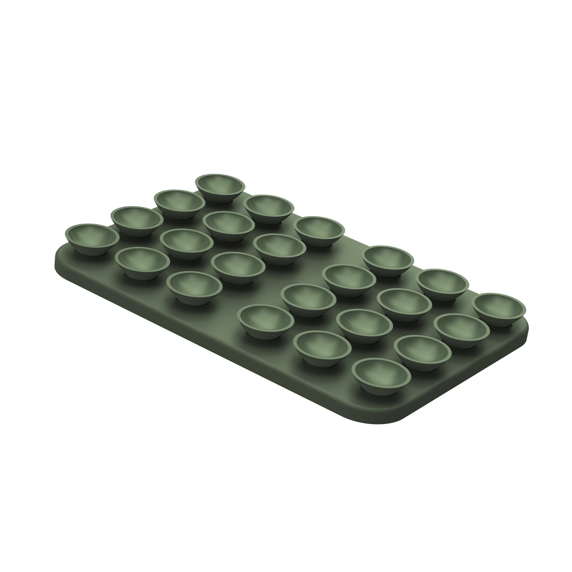 Rixus RXPH40D Support de téléphone avec miroir à ventouse Vert foncé
