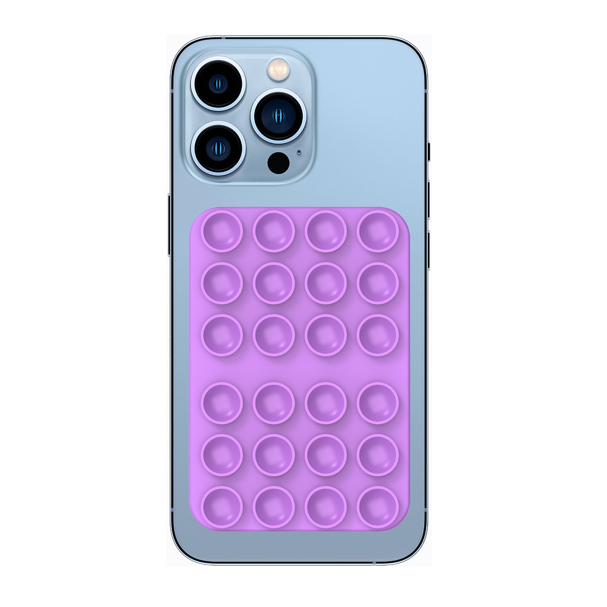 Rixus RXPH40LP Support de téléphone avec miroir à ventouse Violet clair
