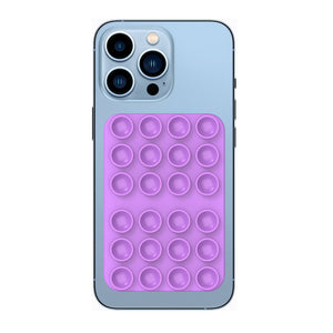 Rixus RXPH40LP Support de téléphone avec miroir à ventouse Violet clair