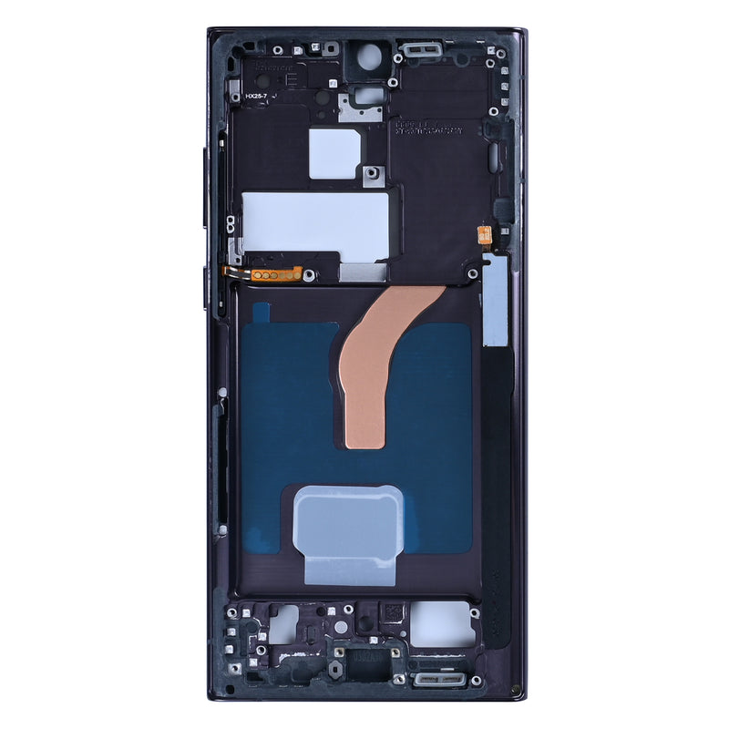 Samsung Galaxy S22 Ultra 5G S908B Cadre central Noir Fantôme OEM