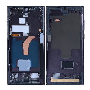Samsung Galaxy S22 Ultra 5G S908B Cadre central Noir Fantôme OEM
