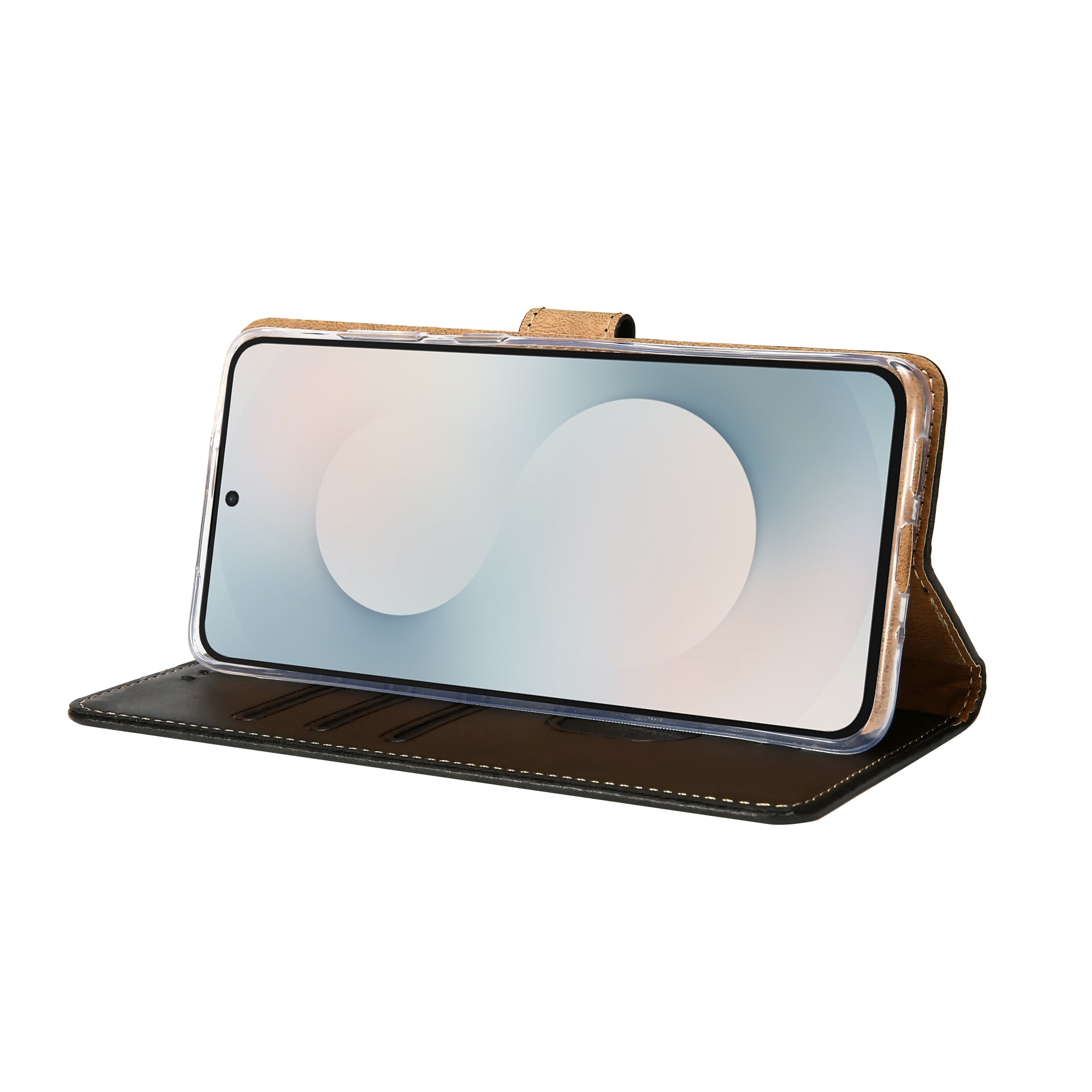Rixus Bibliothèque pour Samsung Galaxy S25 FE Noir