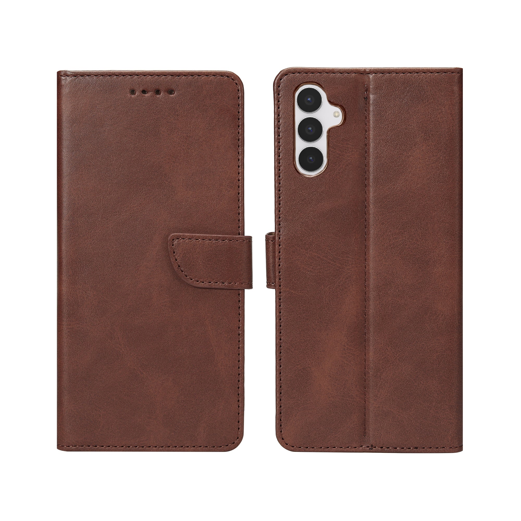 Bibliothèque Rixus pour Samsung Galaxy S25 FE Marron
