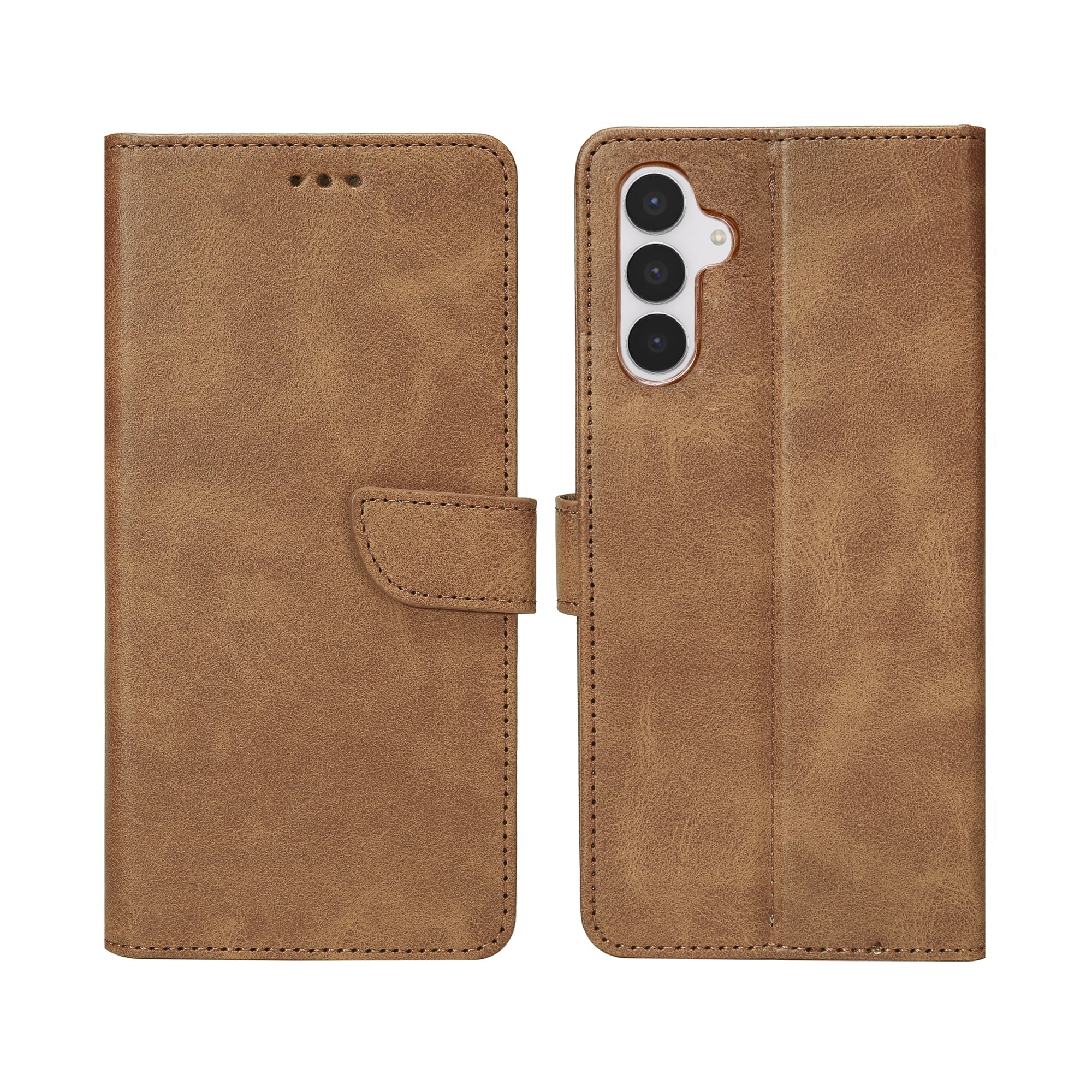 Bibliothèque Rixus pour Samsung Galaxy S25 FE Light Brown