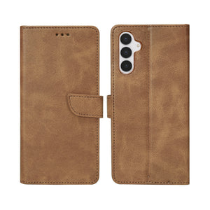 Bibliothèque Rixus pour Samsung Galaxy S25 FE Light Brown