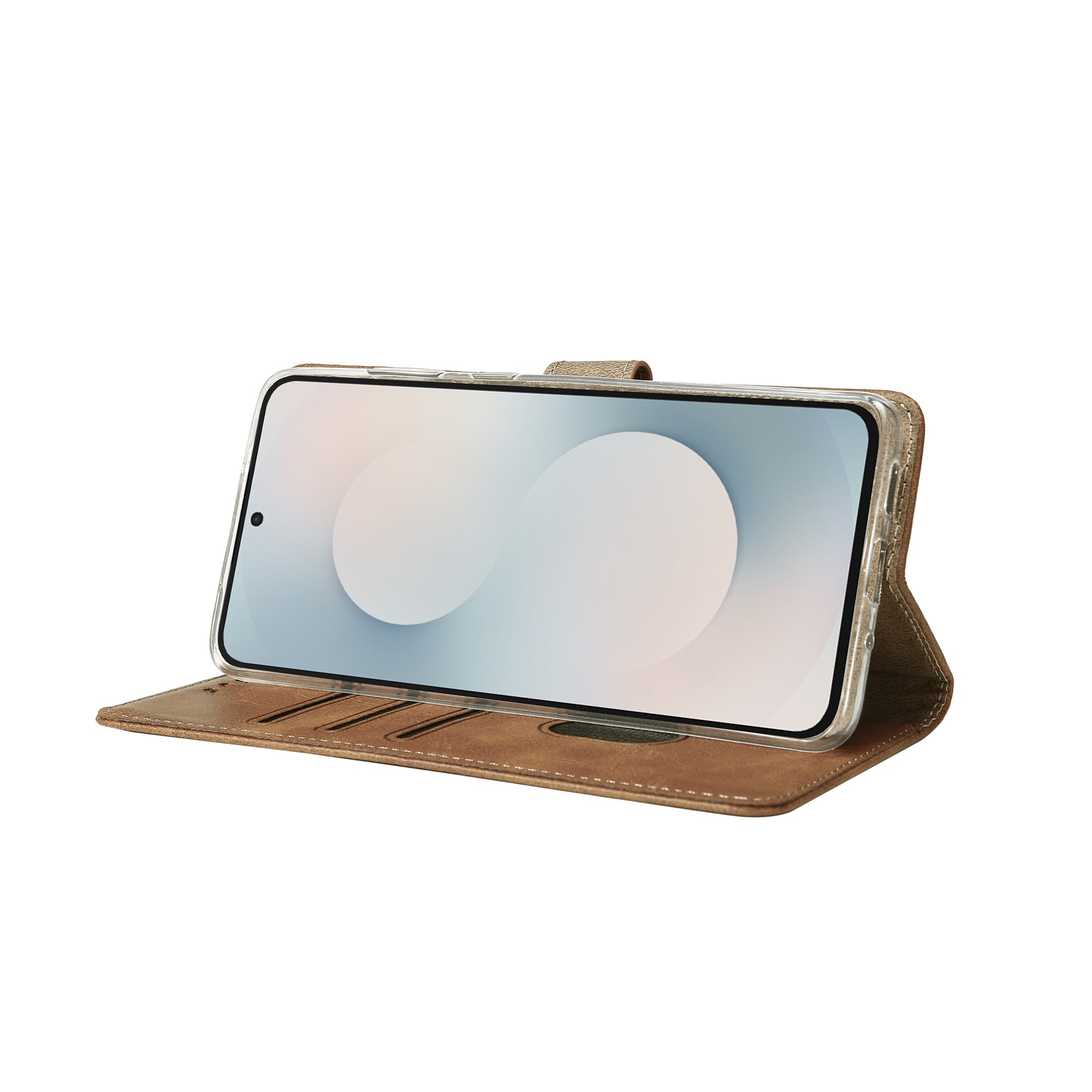 Bibliothèque Rixus pour Samsung Galaxy S25 FE Light Brown