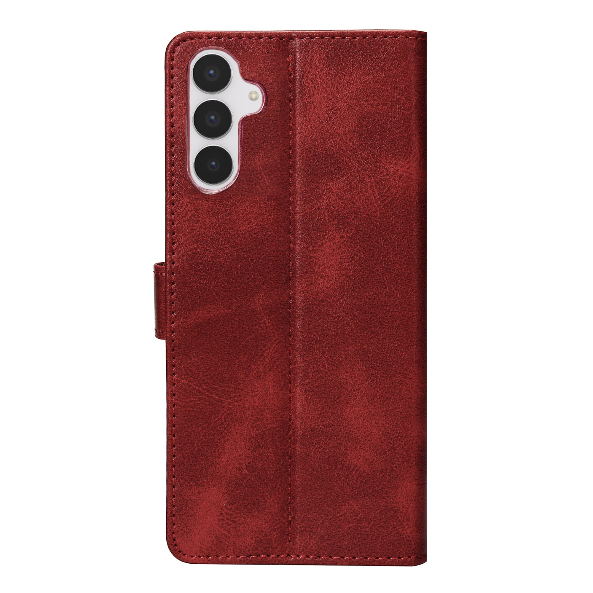 Rixus Bibliothèque pour Samsung Galaxy S25 FE Rouge foncé