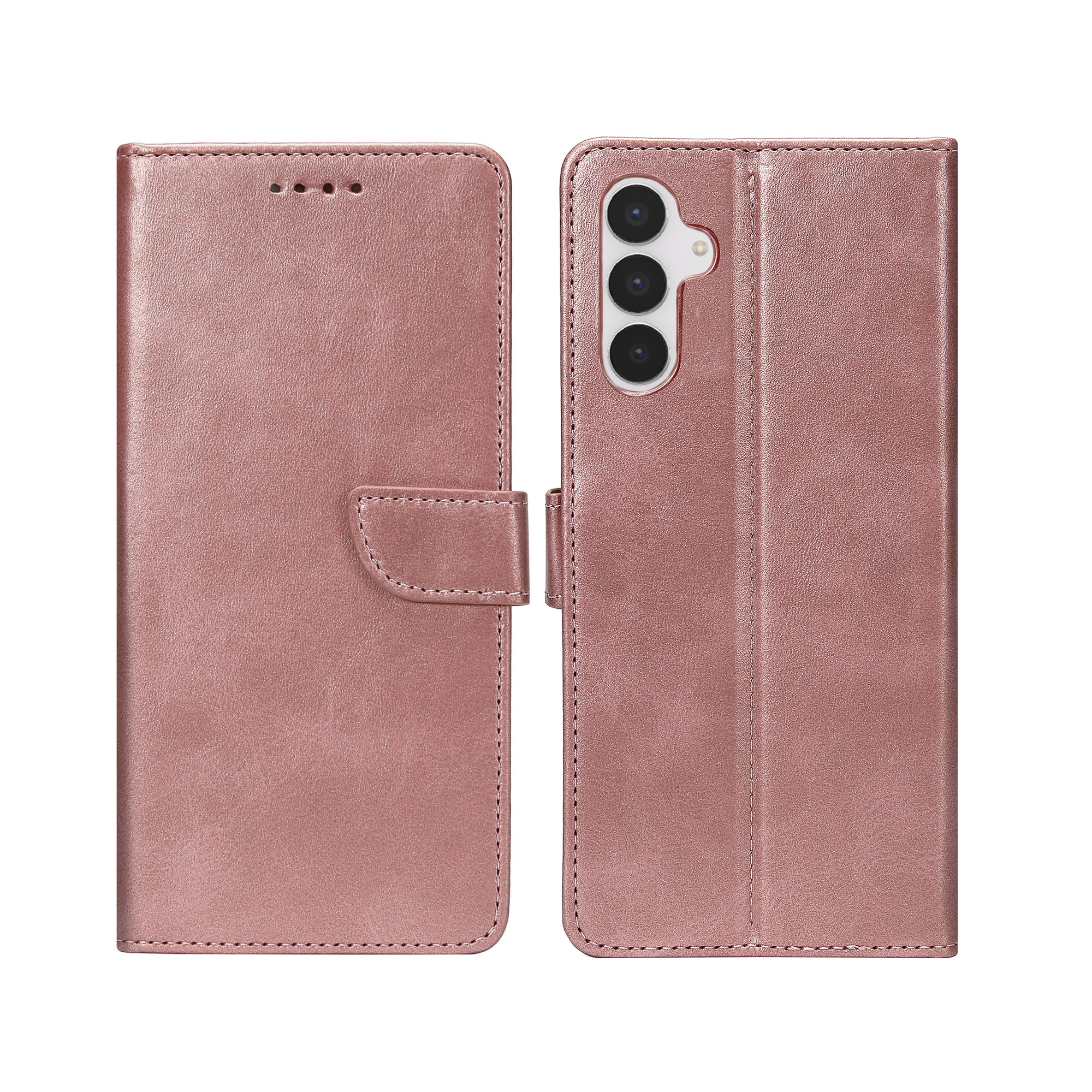 Rixus Bibliothèque pour Samsung Galaxy S25 FE Rose