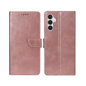Rixus Bibliothèque pour Samsung Galaxy S25 FE Rose