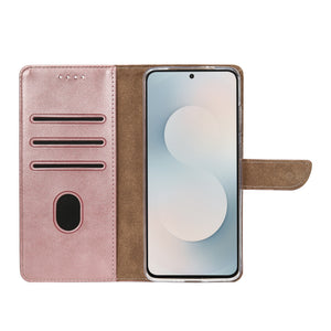 Rixus Bibliothèque pour Samsung Galaxy S25 FE Rose