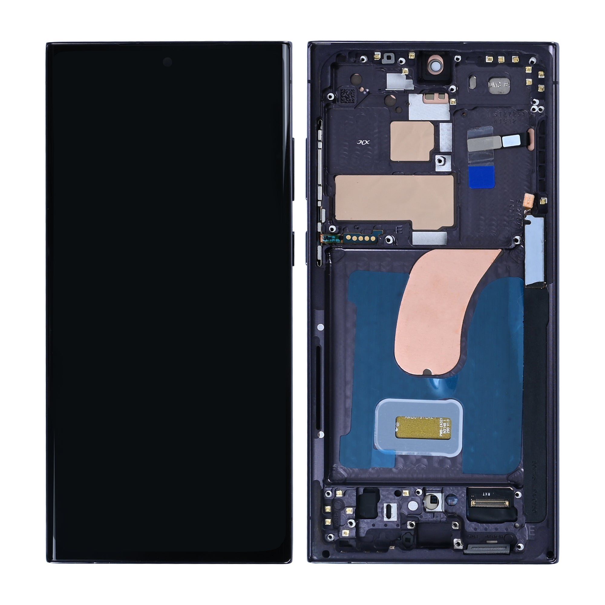 Samsung Galaxy S23 Ultra S918B Écran et numériseur avec cadre noir fantôme Soft-OLED