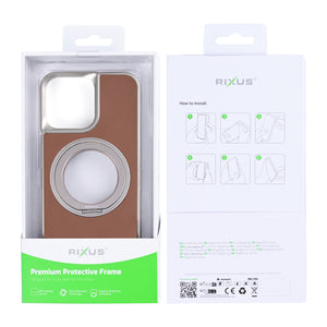 Étui Rixus MagWrap For Apple 15 Pro Max marron
