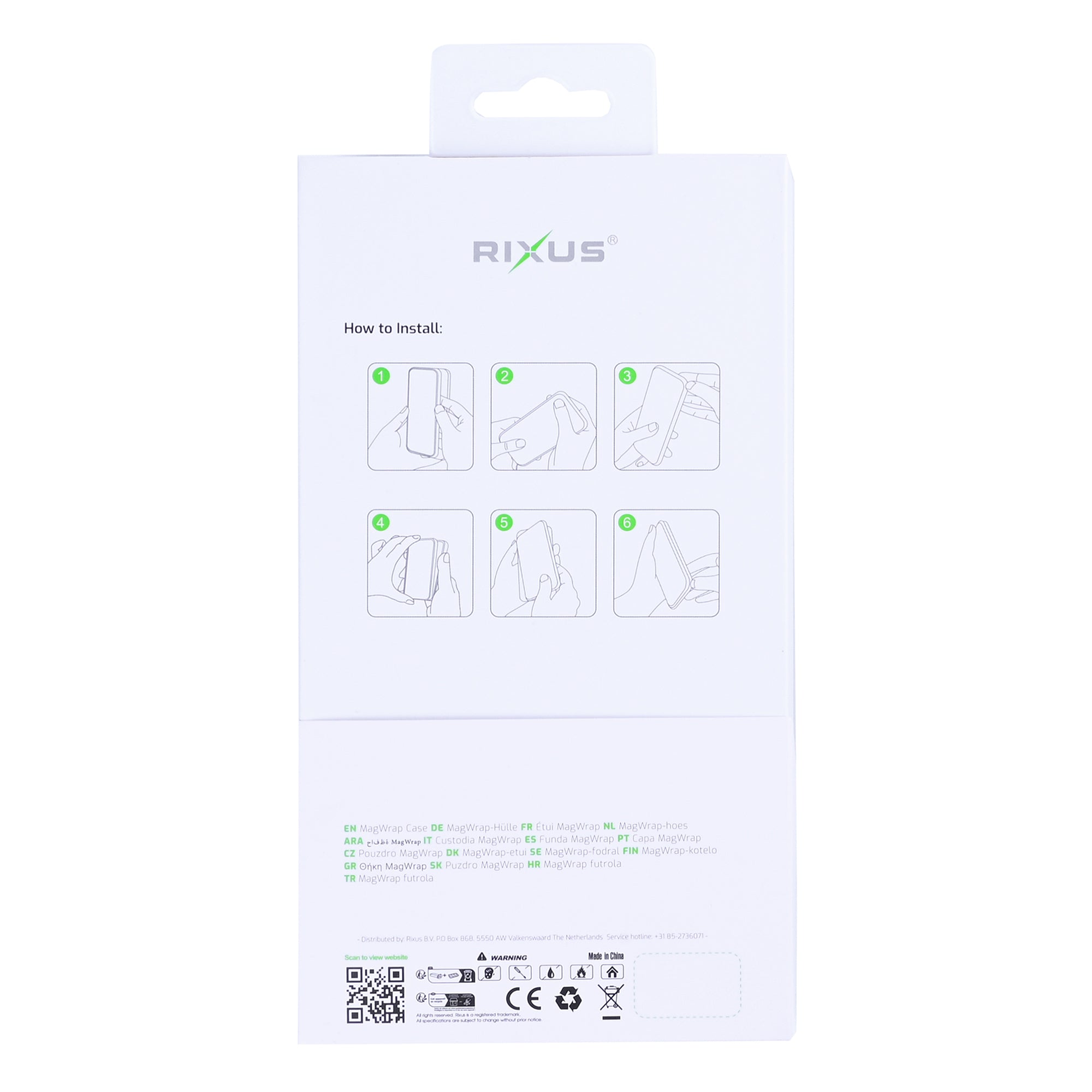 Étui Rixus MagWrap For Apple 17 Pro Orange