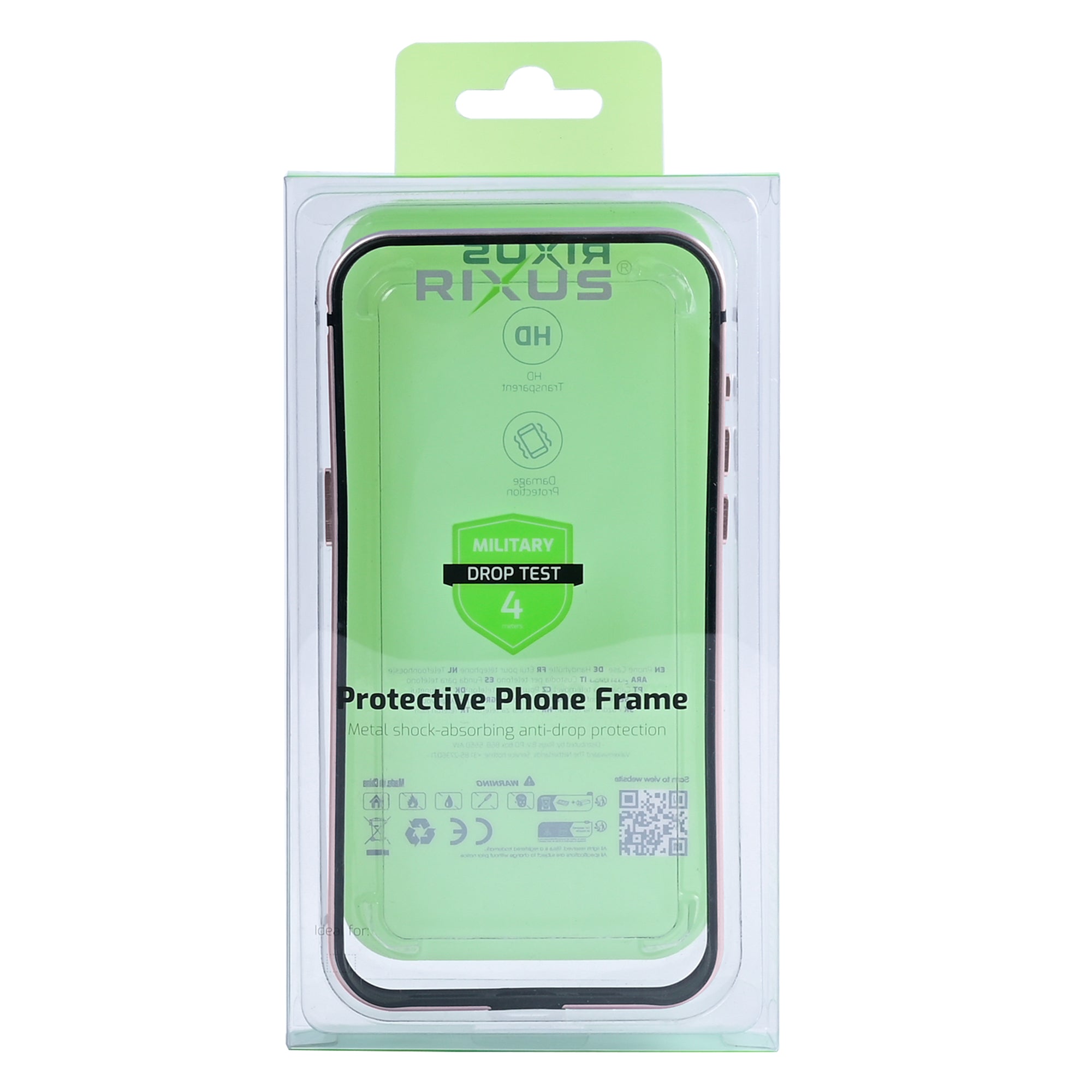Étui Rixus Crash Guard For Apple 15 rose