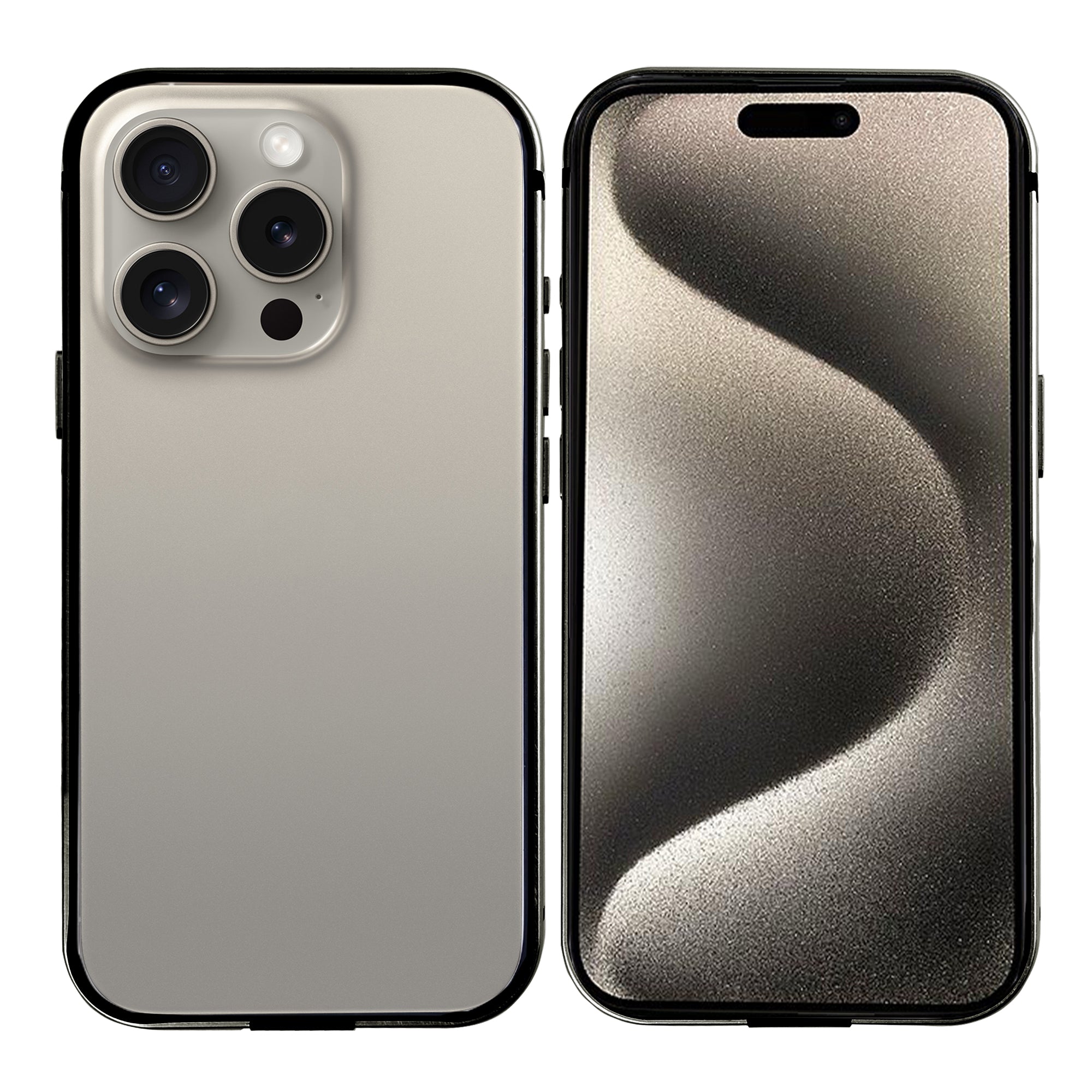 Étui Rixus Crash Guard For Apple 15 Pro Titane naturel