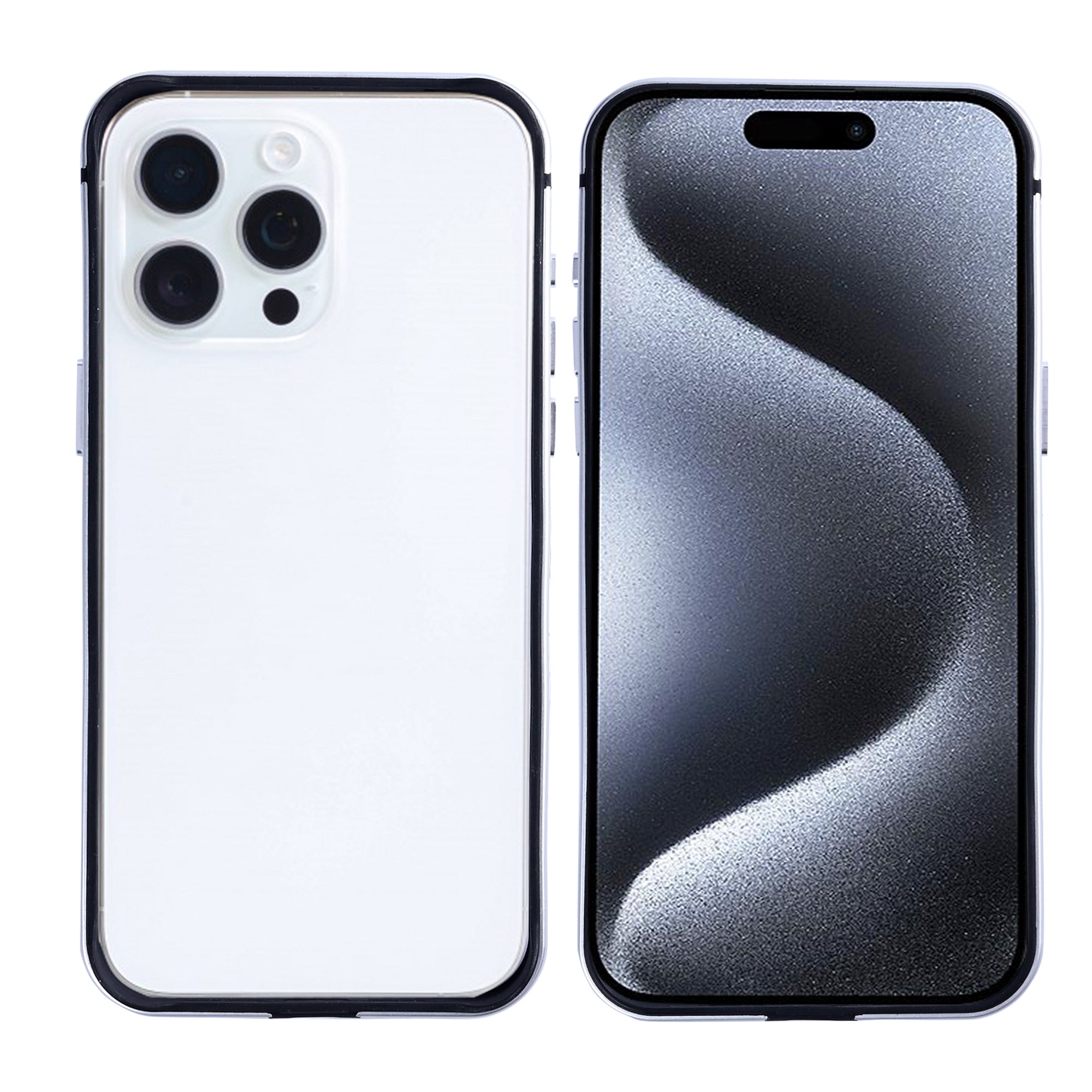 Étui Rixus Crash Guard For Apple 15 Pro Max blanc titane