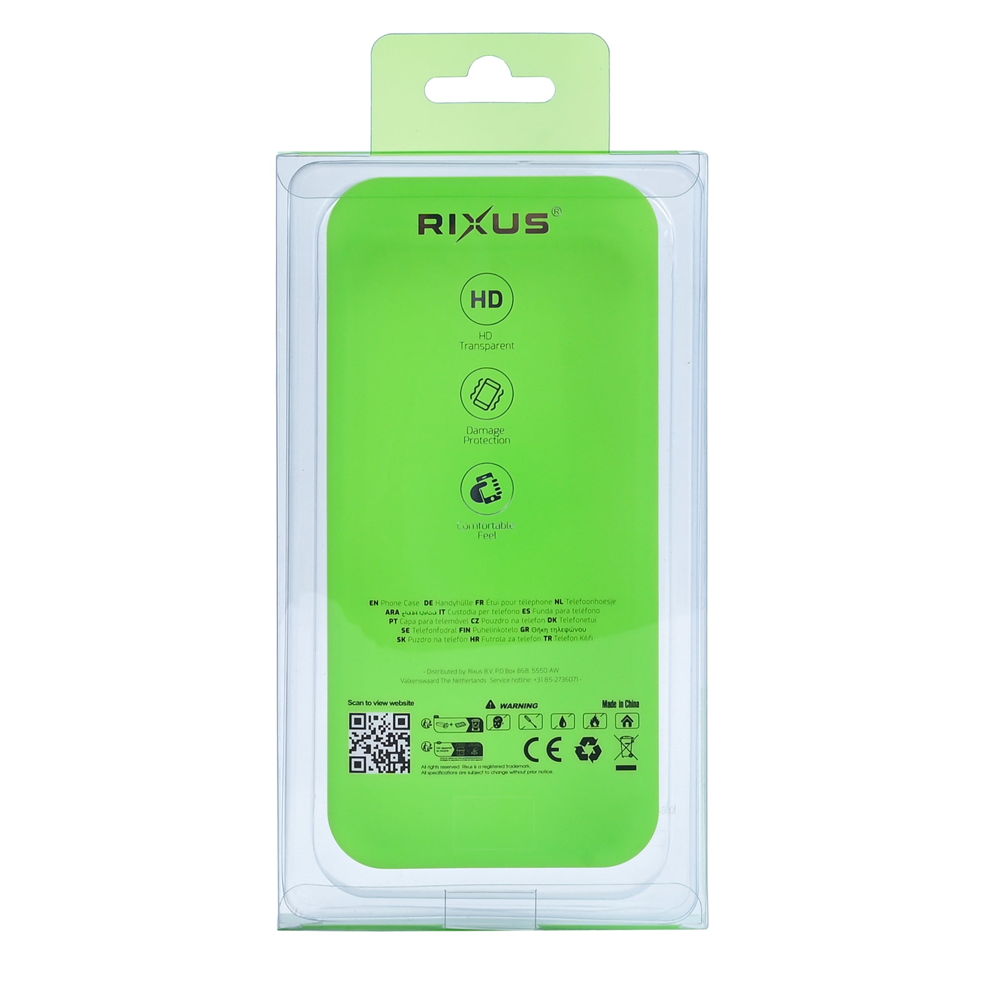 Étui Rixus Crash Guard For Apple 16 Plus rose