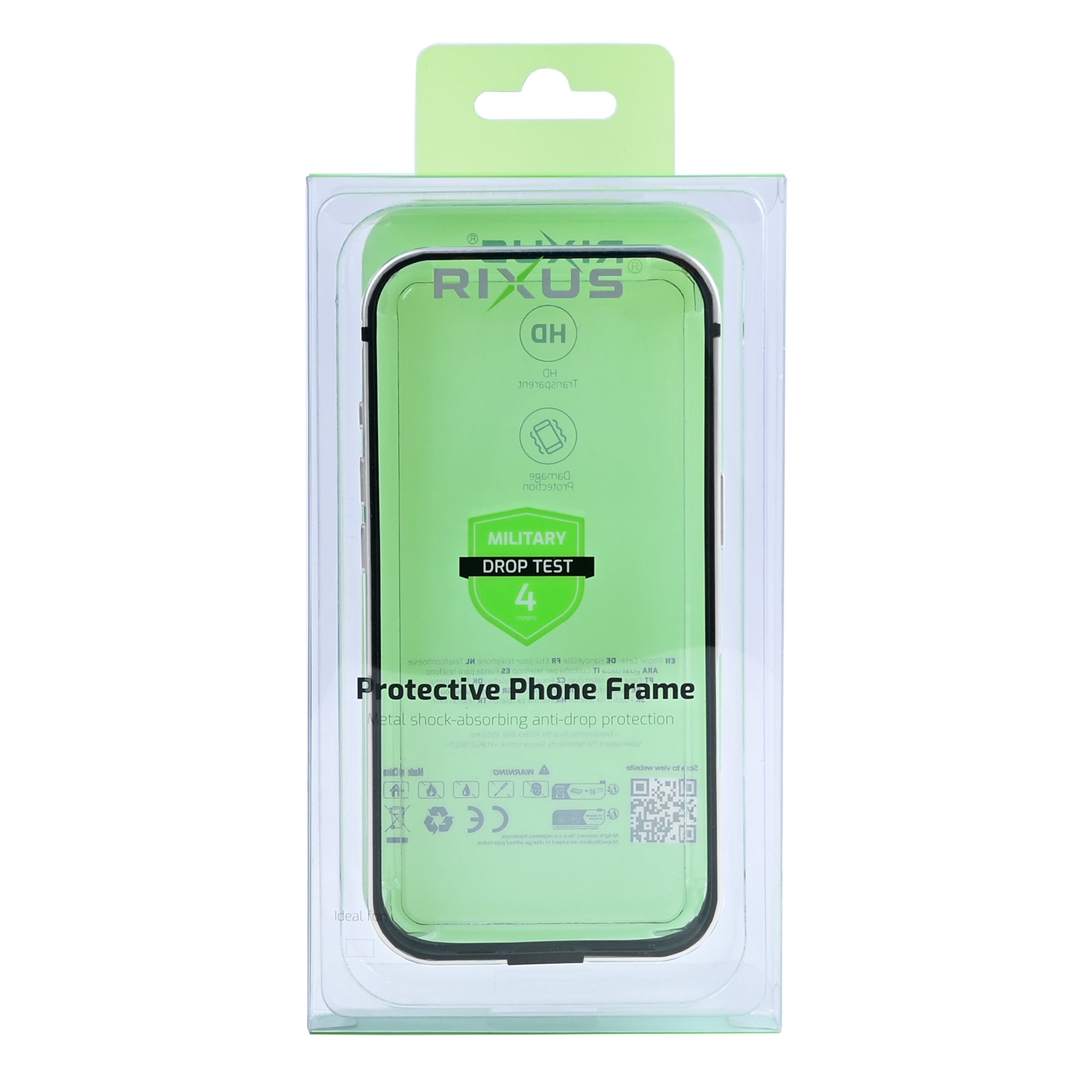 Étui Rixus Crash Guard For Apple 16 Plus blanc