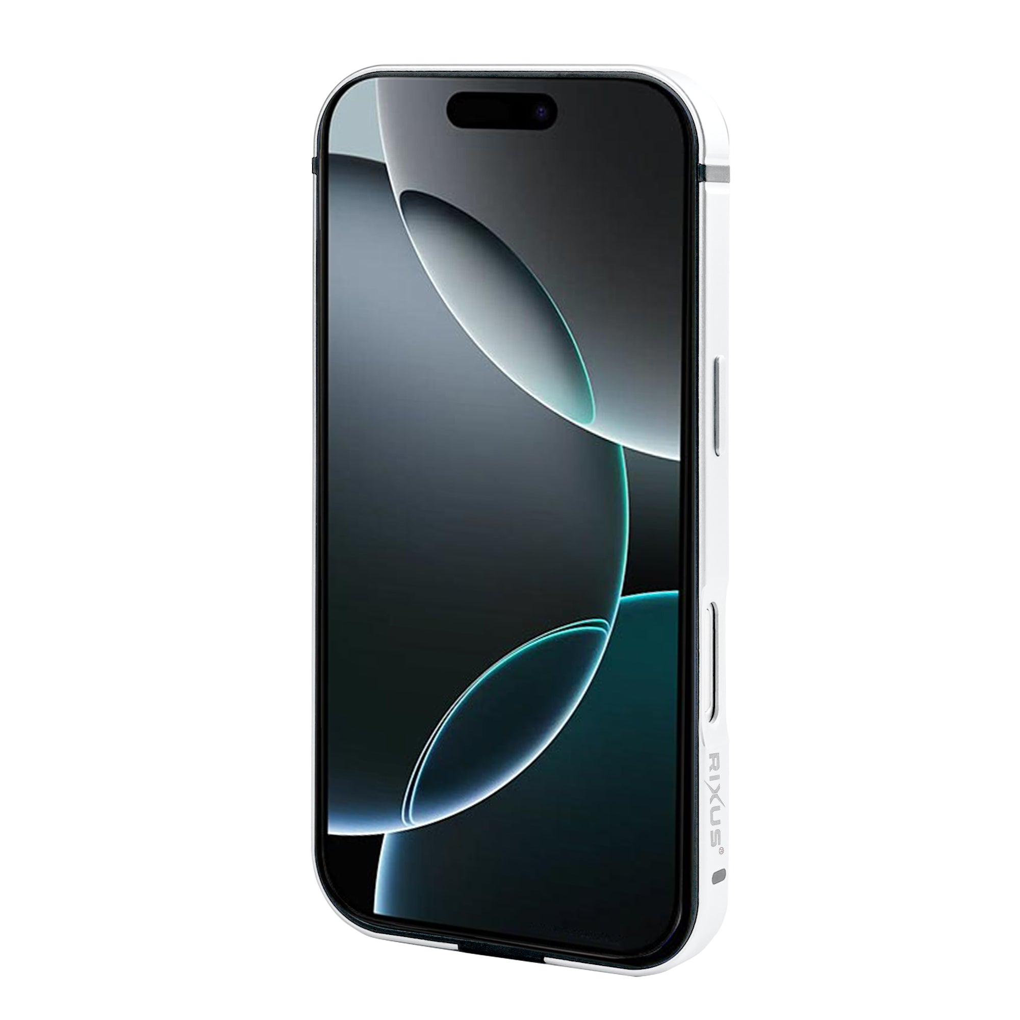 Étui Rixus Crash Guard For Apple 16 Pro blanc titane